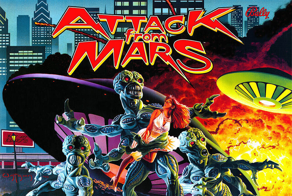 Attack From Mars (Remake) backglass