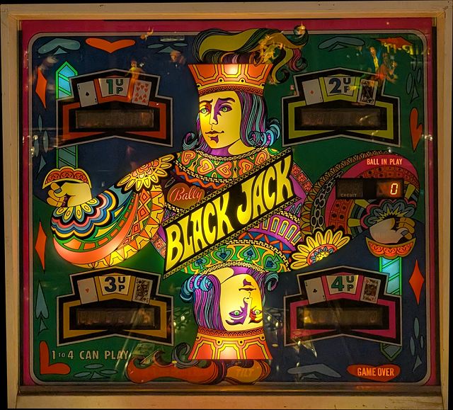 Black Jack backglass