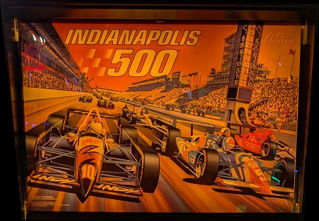 Indianapolis 500 backglass