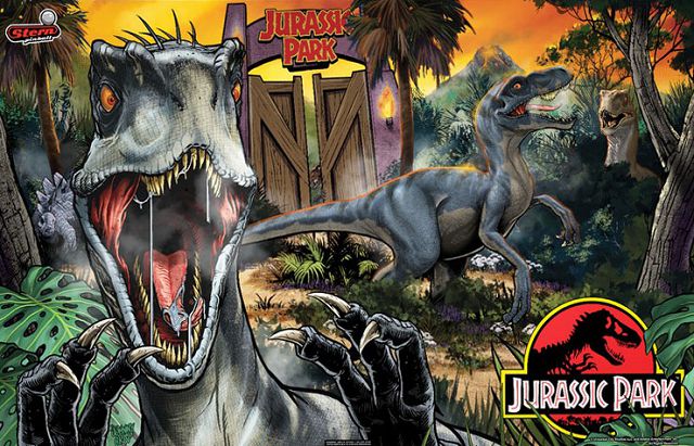 Jurassic Park (Premium) backglass