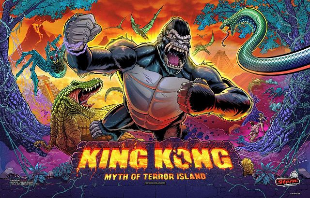 King Kong: Myth of Terror Island (Pro) backglass