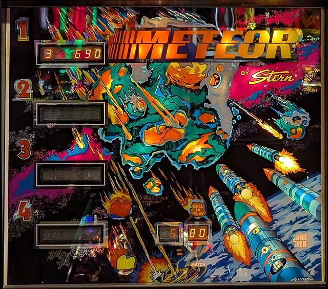 Meteor backglass