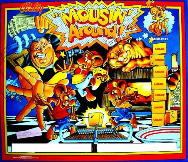 Mousin' Around! backglass