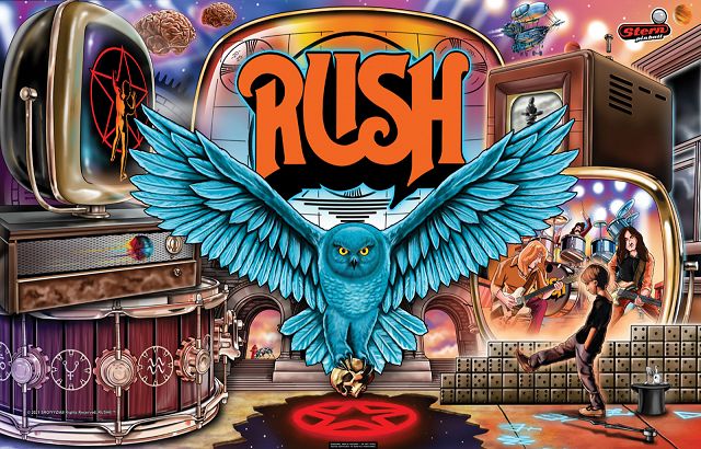 Rush (Pro) backglass
