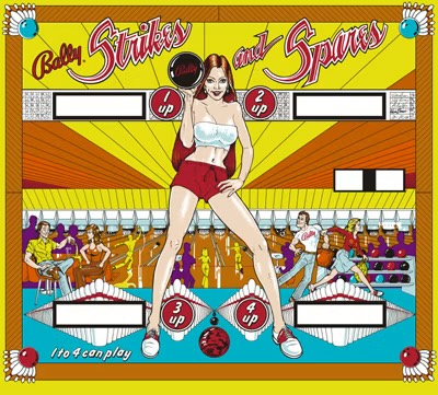 Strikes and Spares backglass